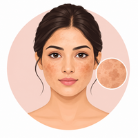 Uneven skin tone