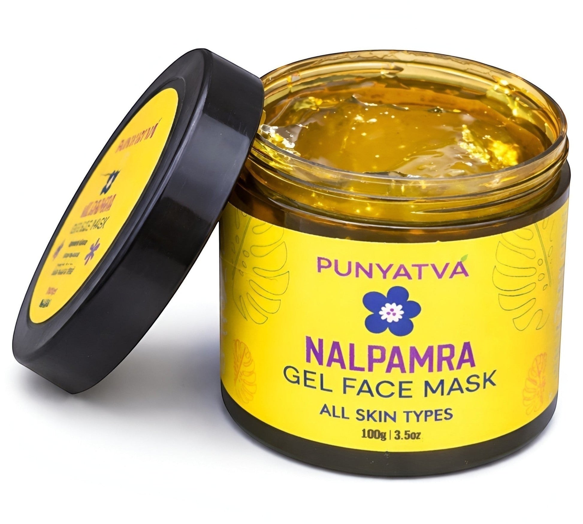 Punyativa Nalpamra Gel Face Mask, a soothing and hydrating gel mask for all skin types, featuring a cooling effect.