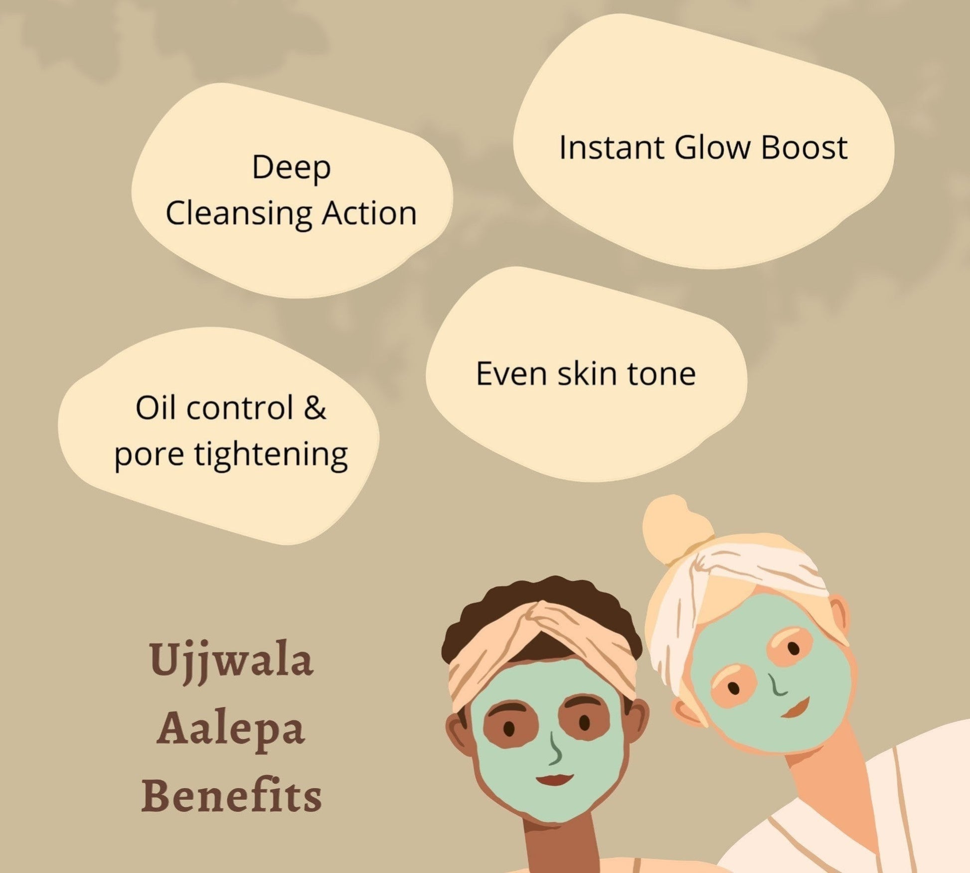 PUNYATVA Ujjwala Aalepa face pack with benefits like deep cleansing, instant glow, oil control, and even skin tone.