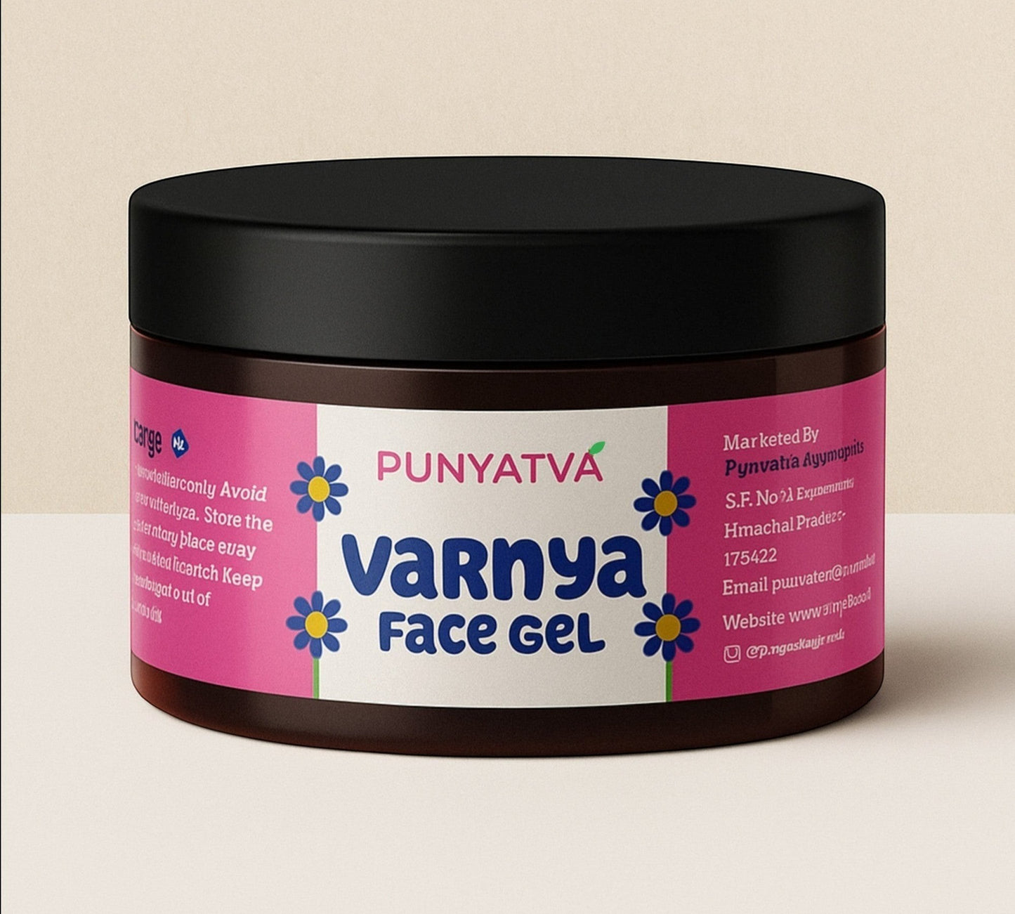 Punyatva VaRnya Face Gel, a lightweight, non-greasy Ayurvedic gel for dull skin and pigmentation.